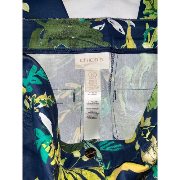 Chico’s Toucan Rain Forest Ankle Pants size 00 - Picture 7 of 8